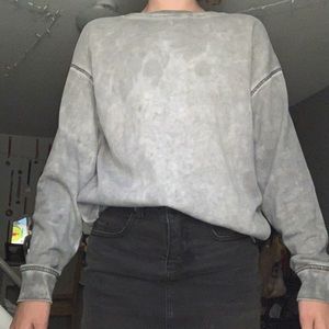 American Eagle Distressed Grey Crewneck